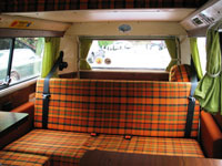 VW T2 Campervan Rear Seat Belts